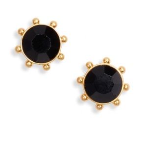$58 Kate Spade flying colors bezel studs black